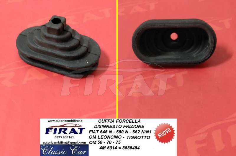 CUFFIA FORCELLA FRIZIONE FIAT 645N - 650N - 662N - LEONCINO 5014 - Clicca l'immagine per chiudere
